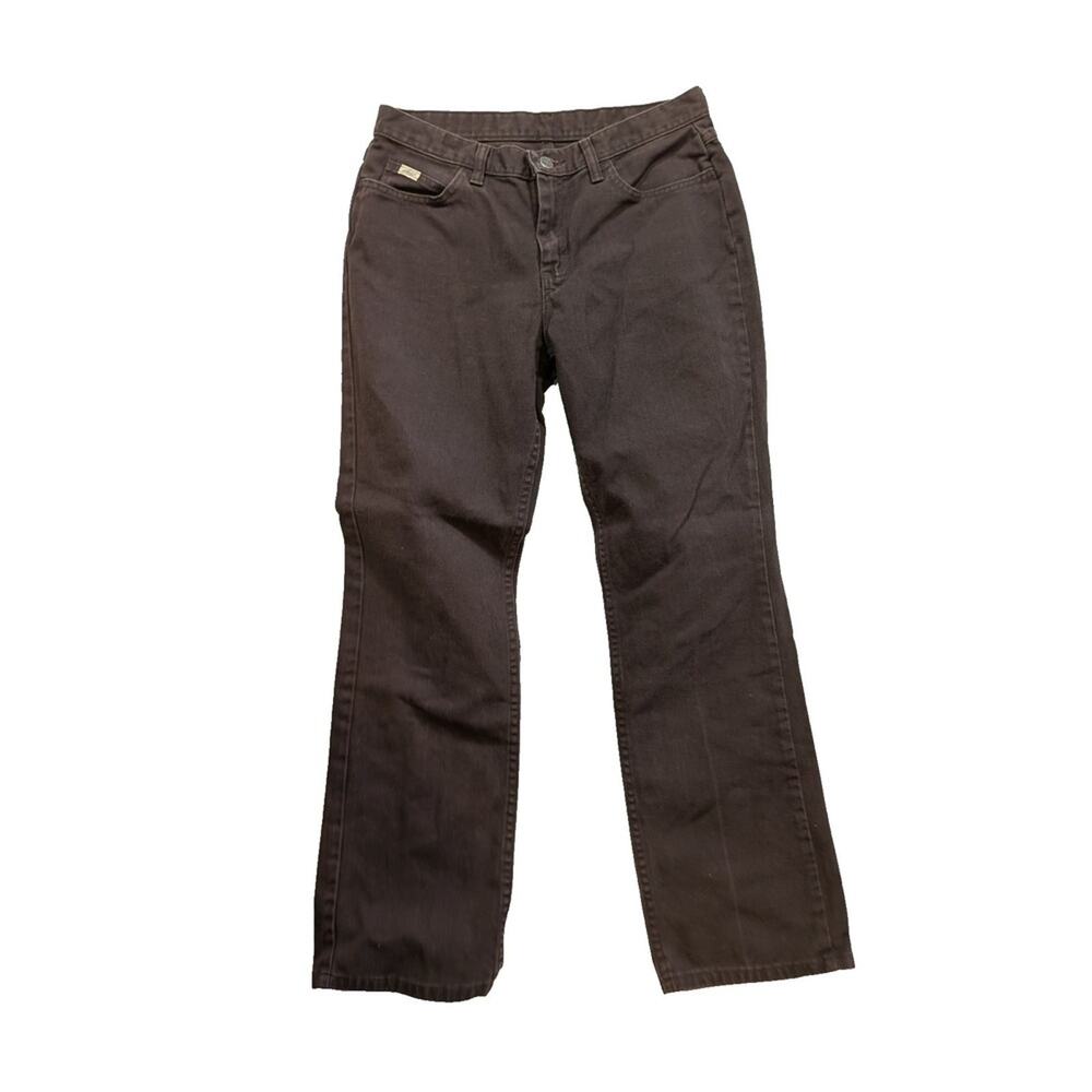 Chic brand brown 100% cotton denim pants size 10